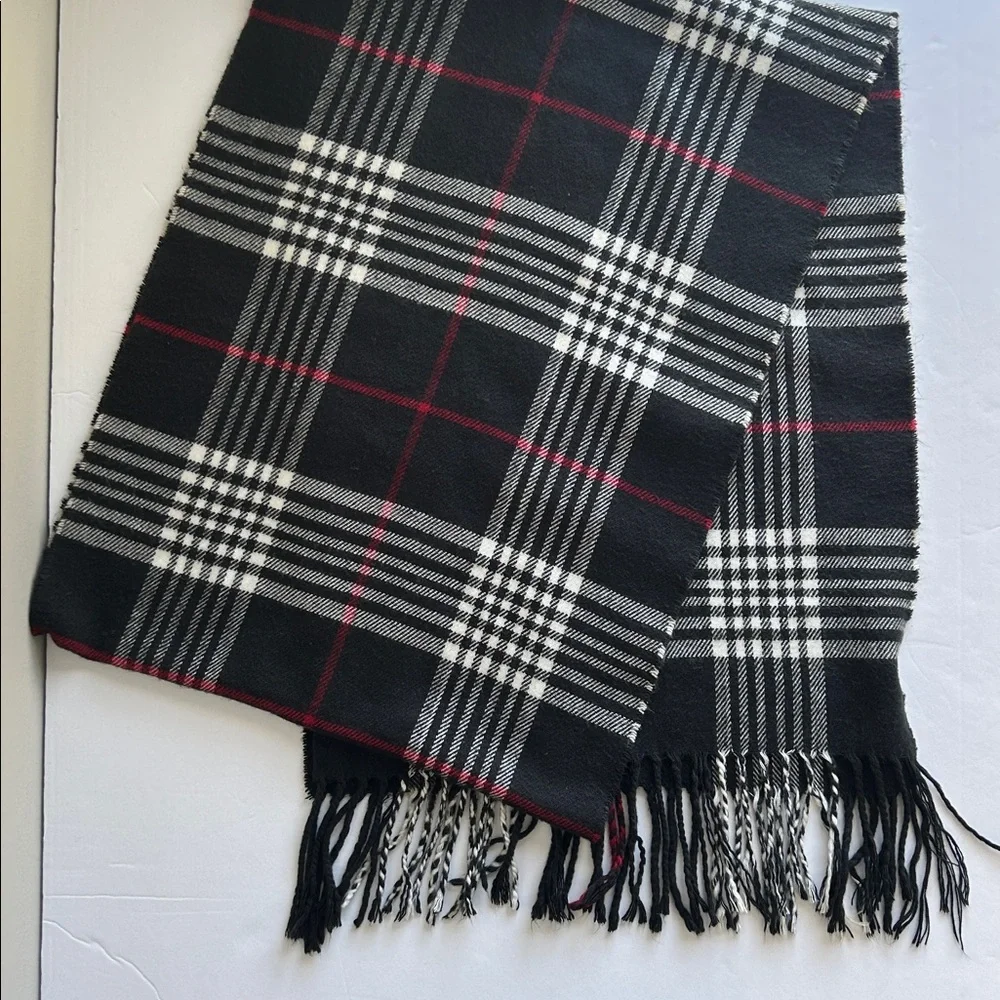 Made in Scotland 100% Cashmere Plaid Scarf